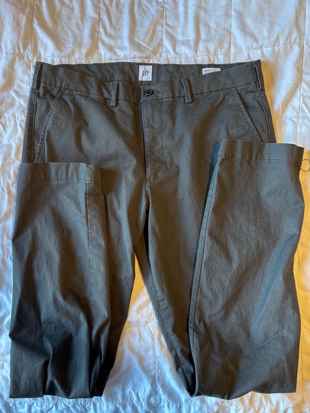 Men's GAP Chino Pants in Olive Green